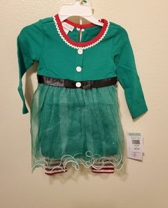 Nwt Bonnie Baby 2 piece Christmas outfit